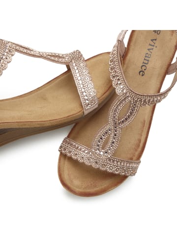 Vivance by Lascana Sandalette in roségoldfarben