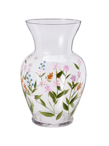 Home&Styling Collection Glasvase für Blumen in Transparent, (B) 16,5 x (H) 27 x (L) 16,5 cm