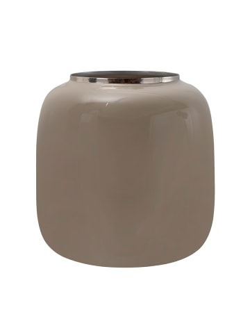 Kayoom Vase Esmeralda in Taupe / Silber