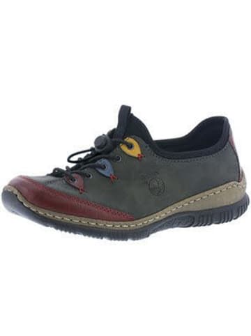 rieker Halbschuhe Damen Halbschuhe in wine/forest/royal