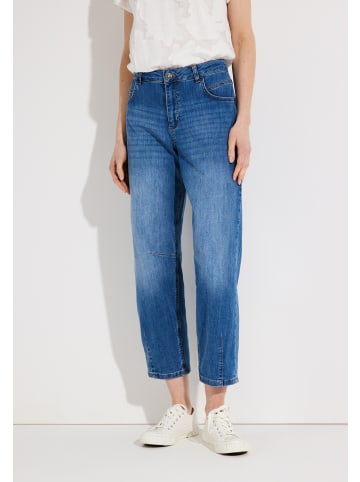 More & More trendige 7/8-Barrel-Jeans in denim