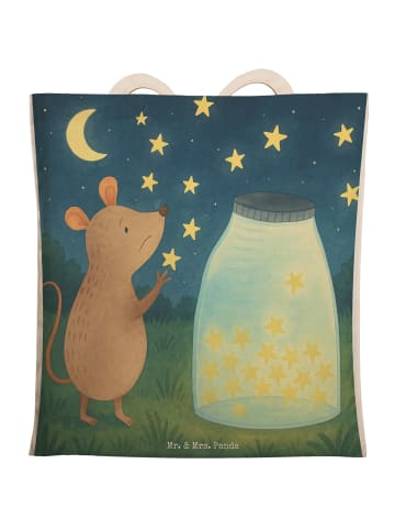 Mr. & Mrs. Panda shopping bag Maus Sterne Design ohne Spruch in Weiß