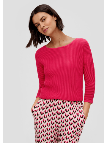 s.Oliver BLACK LABEL Strickpullover 3/4 Arm in Pink