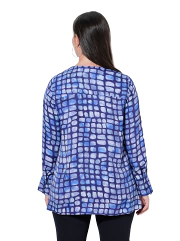 Ulla Popken Bluse in dunkles marine