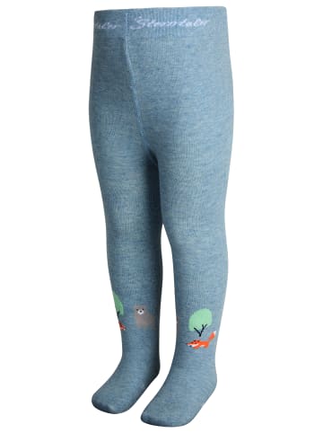Sterntaler Strumpfhose Waldtiere in helles blau