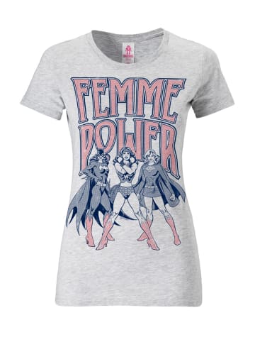 Logoshirt T-Shirt Wonder Woman in grau meliert