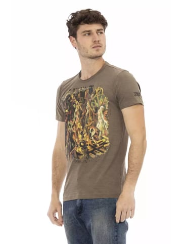 Trussardi Action Schwarz Braun Baumwolle Herren T-Shirt