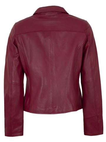 JILANI Lederjacke Lammnappa in Violett