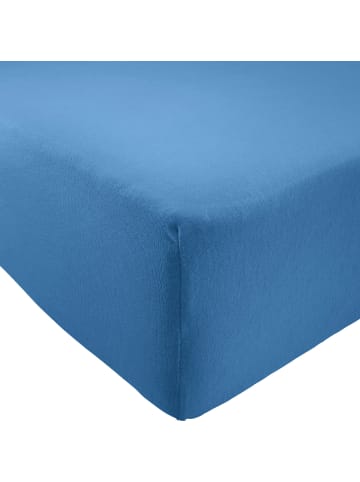 REDBEST Single-Jersey Spannbettlaken für Wohnwagen, Wohnmobil und Boot Pittsburgh in blau