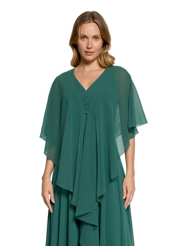 Vera Mont Chiffonstola mit Volant in Dark Emerald