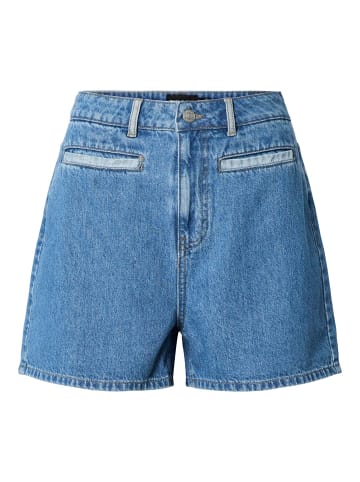 Pieces Jeansshorts in Dark Blue Denim