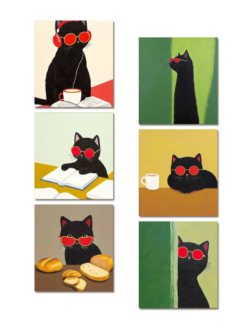 ARTNANAS Mini Malen nach Zahlen Set-"Coole Katze"
