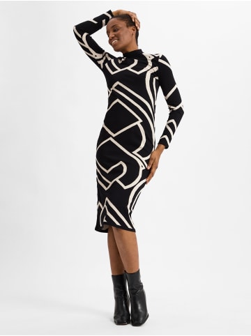 comma Strickkleid in schwarz - 0001