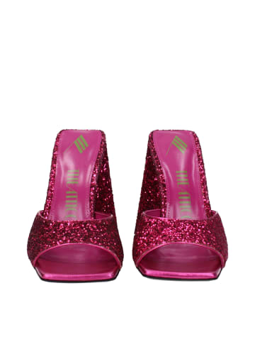 The Attico Pink Kunststoff Plateau Sandalen