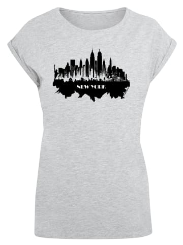 F4NT4STIC T-Shirt Cities Collection - New York skyline in grau meliert