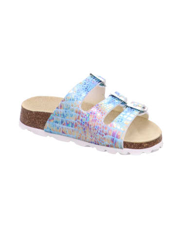 Tieffußbett Pantolette FUSSBETTPANTOFFEL in Blau