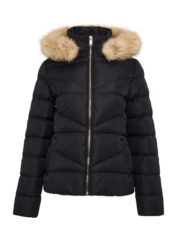 Threadbare Winterjacke THB Hails Fur Trim Puffer in Schwarz