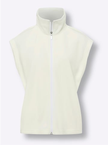Sieh an! Fleeceweste in ecru