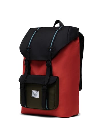 Herschel Little America Mid 17 - Rucksack 40 cm in chili/black/ivy green/storm blue