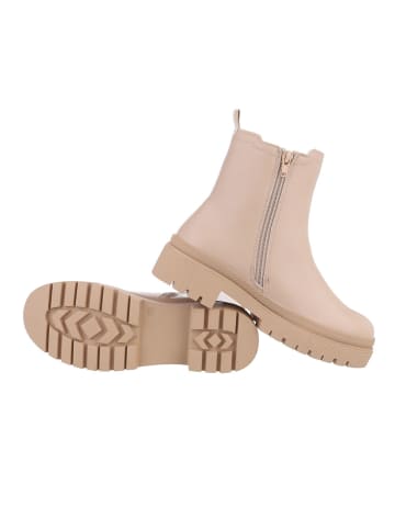 Ital-Design Stiefelette in Beige