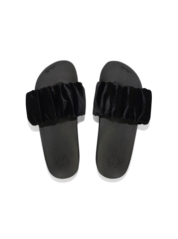 Flip Flop Sandale "pool*gentle velvet" in schwarz
