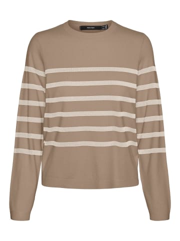 Vero Moda Strickpullover in Silver Mink