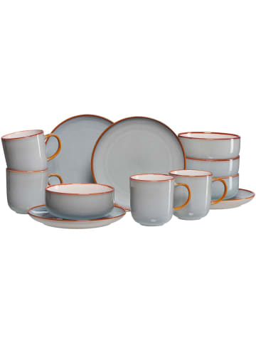 Ritzenhoff & Breker 12er Set Frühstücks-Set Portofino in grau