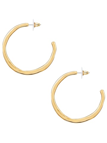 Yokoamii Creolen Metall-Legierung in gelbgold