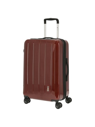 Check.In London 2.0 - 4-Rollen-Trolley 67 cm (orange) in carbon rot