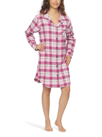 Moonline Flanell-Nachthemd in pink