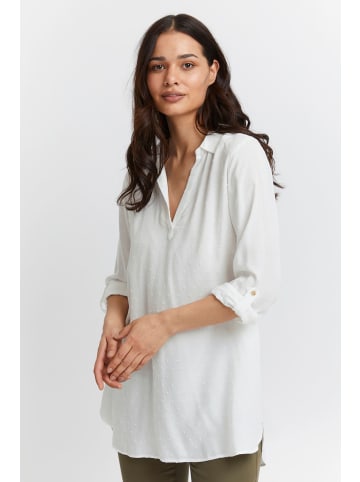 Fransa Longshirt FRCOYA TU 1 20611039  Longsleeve mit V-Ausschnitt in Weiß