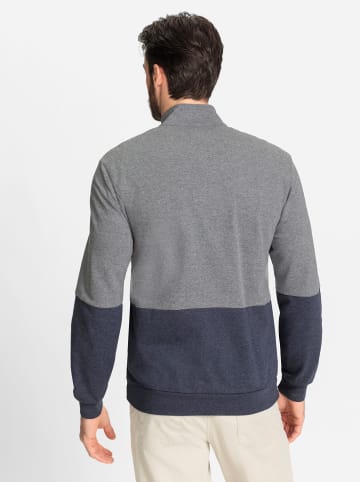 WITT WEIDEN Shirtjacke in hellgrau-marine-meliert