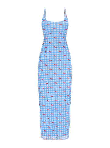 myMo Women Dress in blue multicolor