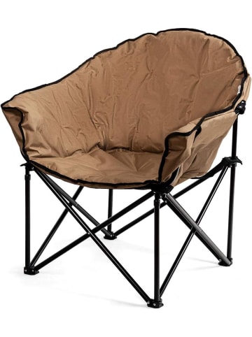 COSTWAY Campingstuhl faltbar gepolstert in Braun