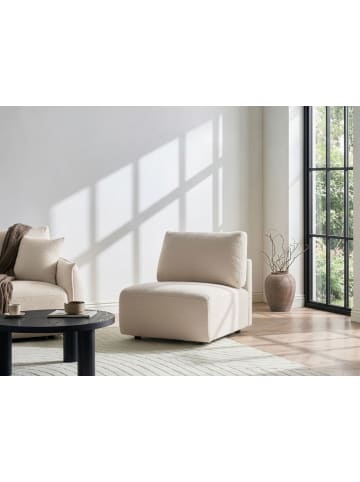 Beliani Sofaelement MESNALI in Weiß/Schwarz - (W) 80 x (H) 84 x (L) 95 cm