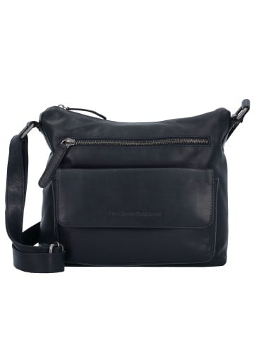 The Chesterfield Brand Wax Pull Up Umhängetasche Leder 25 cm in schwarz