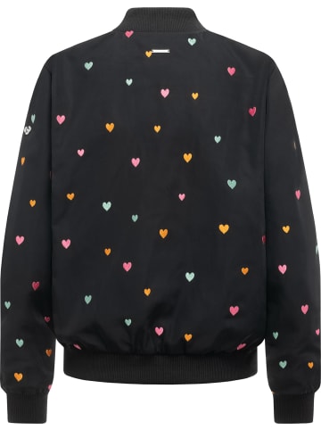 ragwear Bomberjacke Lunara Hearts in Black