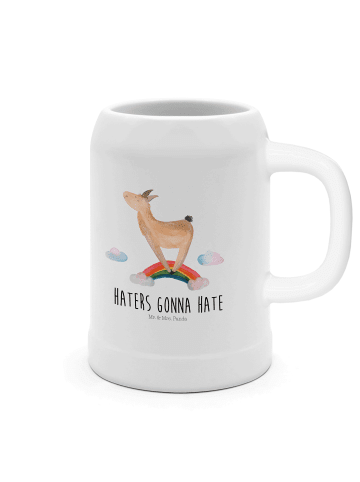 Mr. & Mrs. Panda Humpen Lama Regenbogen mit Spruch in Weiß