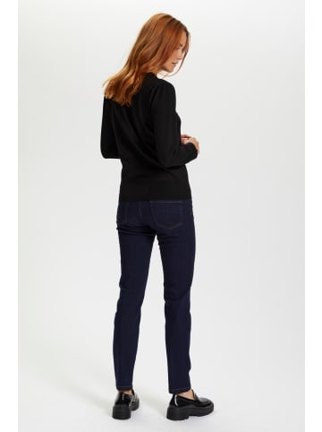 SAINT TROPEZ Poncho MilaSZ Gerade Passform in Black