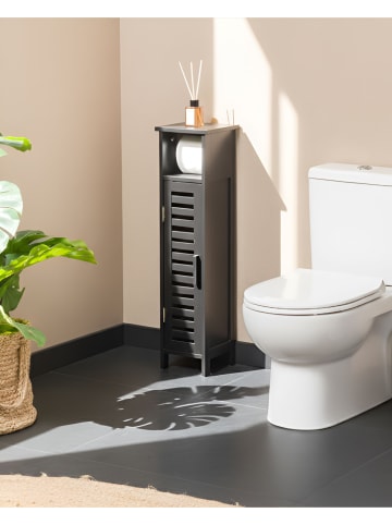 Beliani Badezimmerschrank OLATHE in Schwarz - (W) 18 x (H) 72 x (L) 17 cm