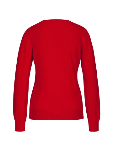 19V69 Italia by Versace V-Ausschnitt-Pullover Juliane in rot