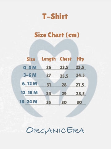 OrganicEra Baby Kurzarm T-Shirt in Grey Melange