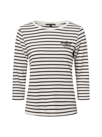 comma T-Shirt in weiß schwarz