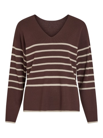 Vila Strickpullover in Coffee Bean