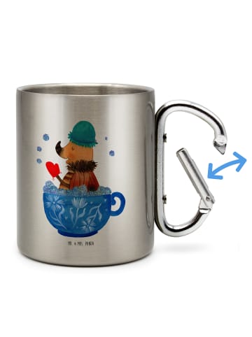 Mr. & Mrs. Panda Kaffeetasse Nachtfalter Schaumbad ohne Spruch in Silber