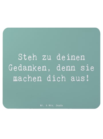 Mr. & Mrs. Panda Mousepad Spruch Mutig zu seinen Meinungen stehe... in Meeresbrise