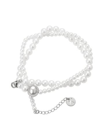 gaya Women Necklace in Silver White