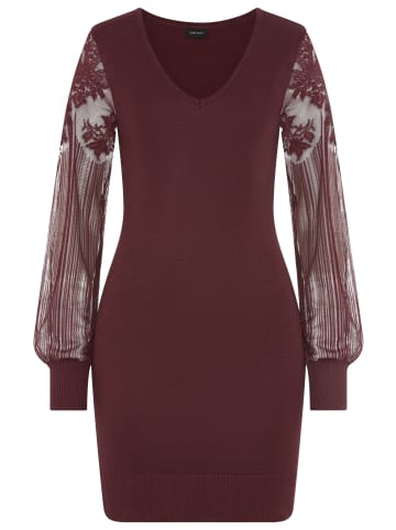 Laura Scott Strickkleid in rot-braun