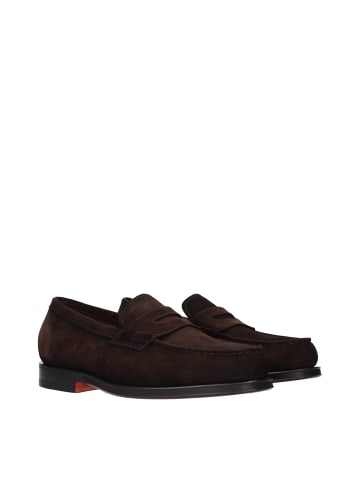 Braun Leder Slip-On Loafer