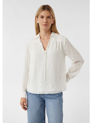 comma Bluse in 0120_weiß